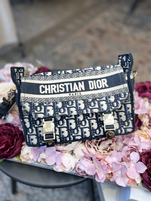 Christian Dior oblique blue bag