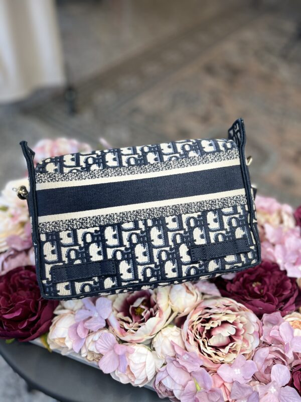 Christian Dior oblique blue bag - Image 4