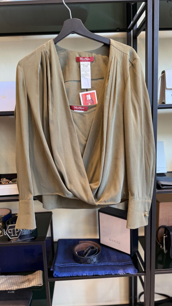 Max mara olivová blúzka