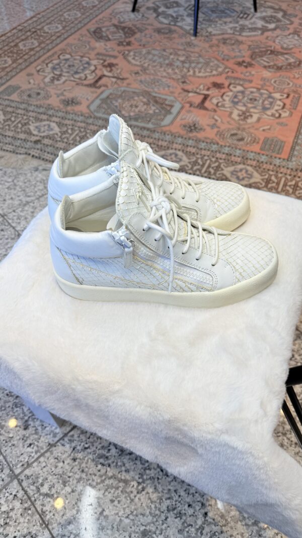 Zanotti biele vysoké tenisky - Image 3