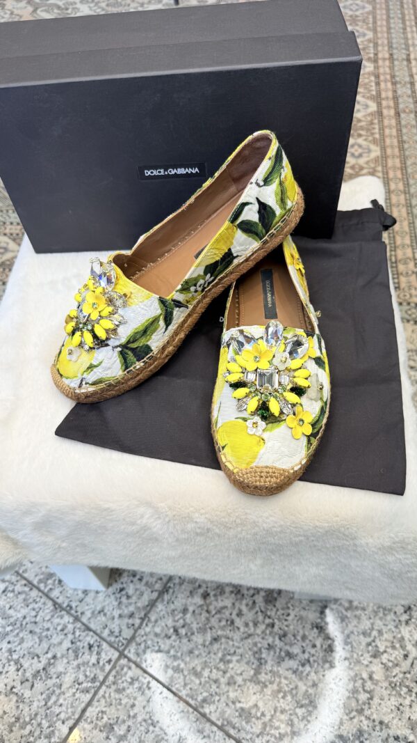 Dolce & Gabbana kvetinové espadrilky
