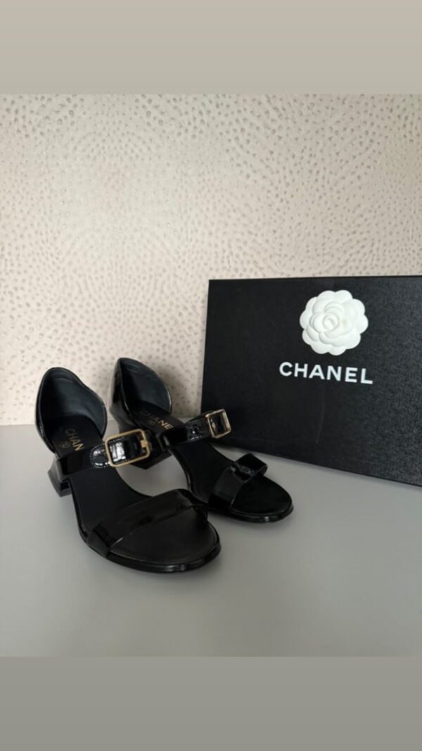 Chanel čierne sandalky